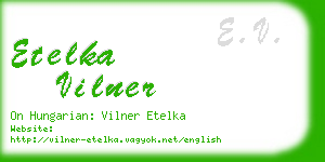 etelka vilner business card